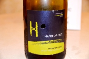 Hand of God Fingerprint Series wine label