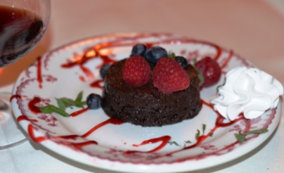 Flourless chocolate Cake Brasserie Louis